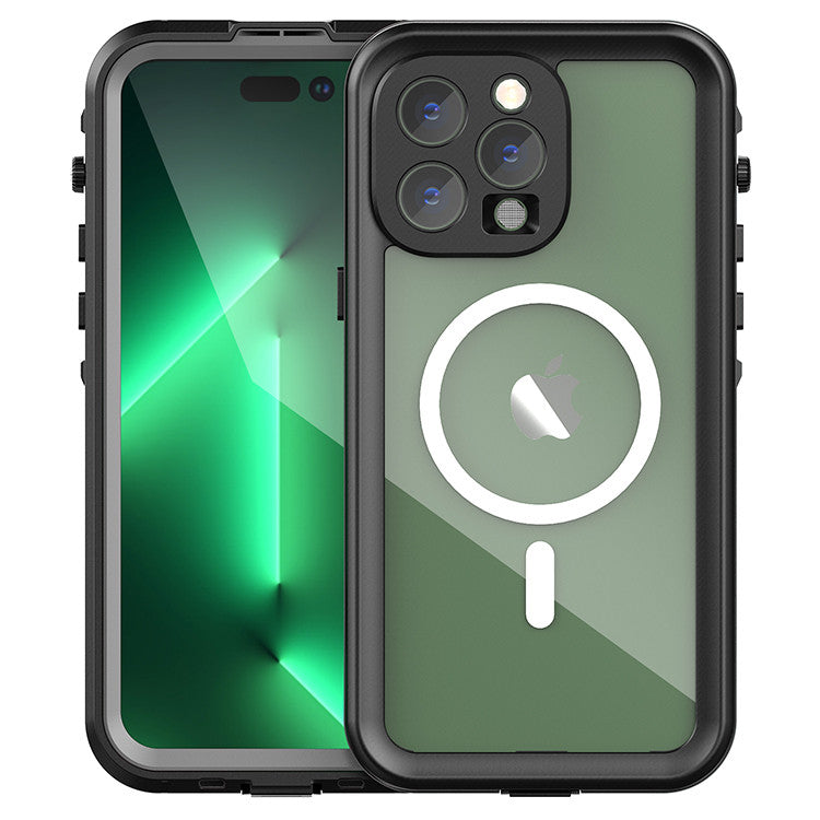Krakatoo Dot WaterProof Case iPhone 14 Pro Max - Black/Clear