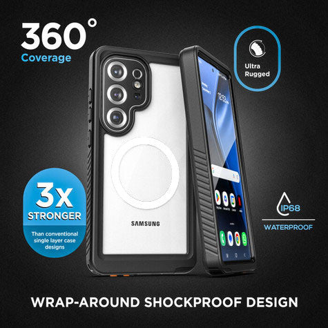 Encased Waterproof Case Samsung Galaxy S25 Ultra - Black