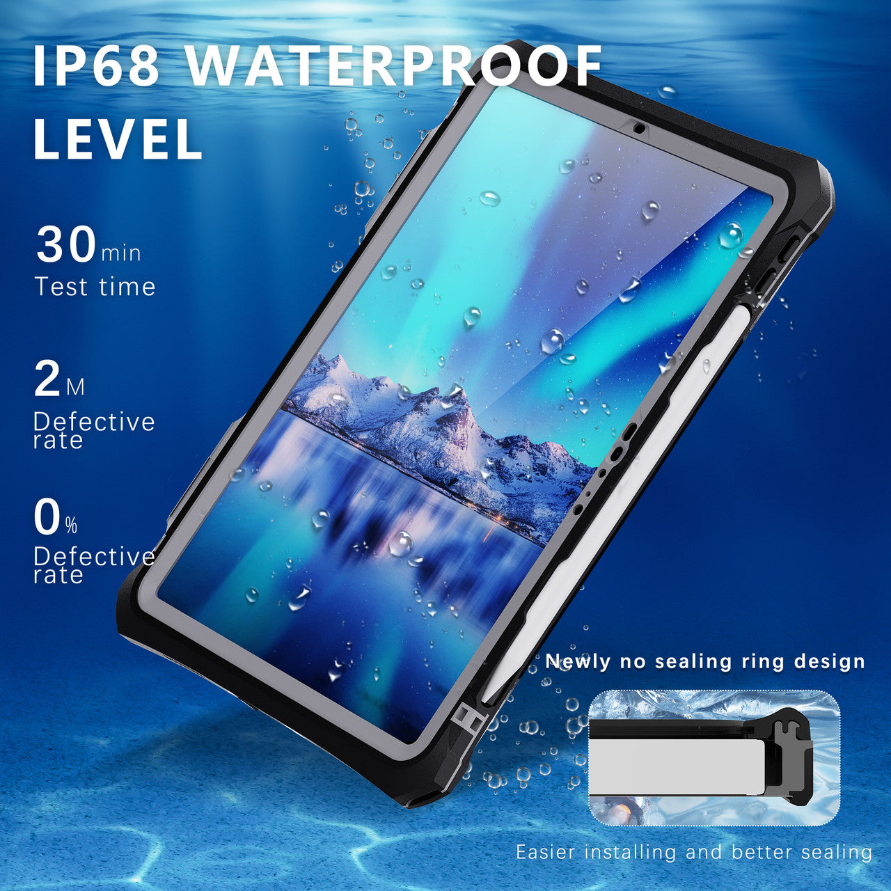 Krakatoo Shellbox WaterProof Case iPad Pro 11" (5th Gen, 2024, M4) - Black