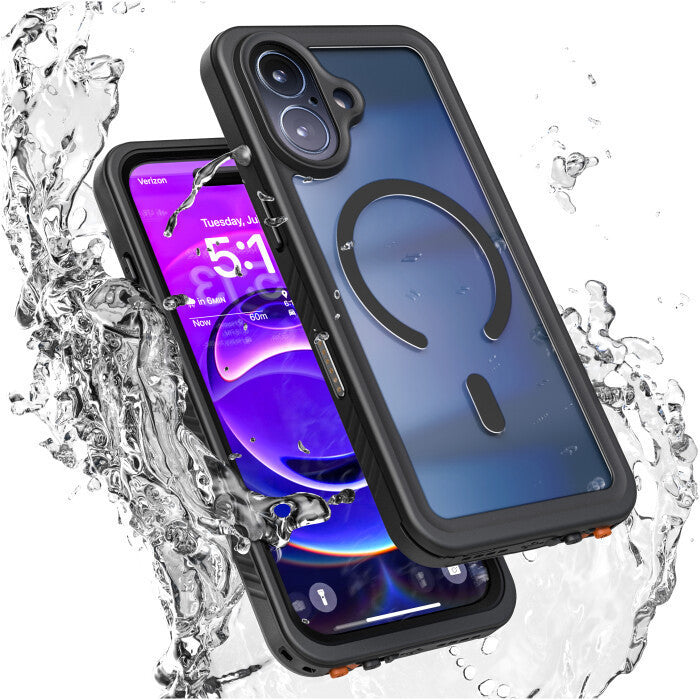 Encased Titan Waterproof Case iPhone 17 - Black/Clear