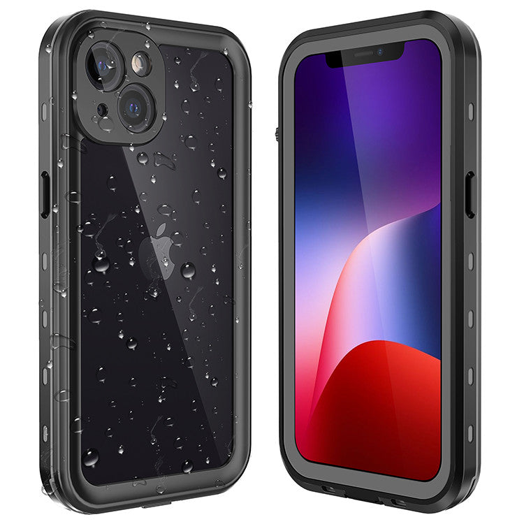 Krakatoo Dot WaterProof Case iPhone 13 - Black/Clear