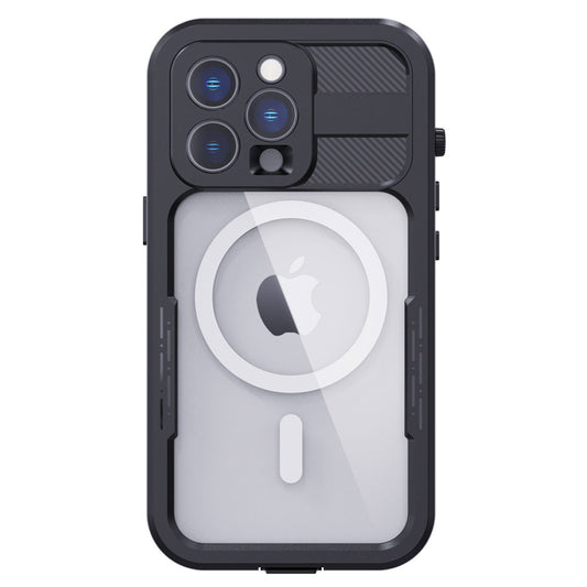 Krakatoo Mars WaterProof Case iPhone 14 Pro - Black with Metal Ring