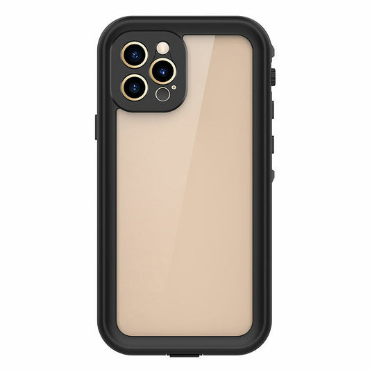 Krakatoo Dot WaterProof Case iPhone 12 Pro Max - Black/Clear
