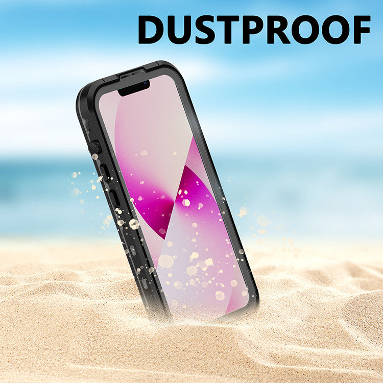 Krakatoo Dot WaterProof Case iPhone 14 - Black/Clear