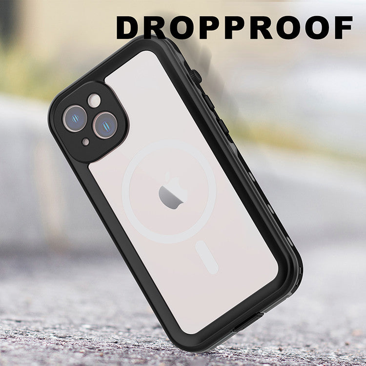 Krakatoo Dot WaterProof Case iPhone 14 - Black/Clear