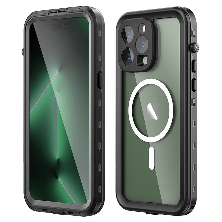 Krakatoo Dot WaterProof Case iPhone 14 Pro Max - Black/Clear
