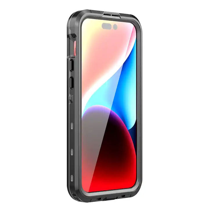 Krakatoo Dot WaterProof Case iPhone 15 Pro Max - Black/Clear