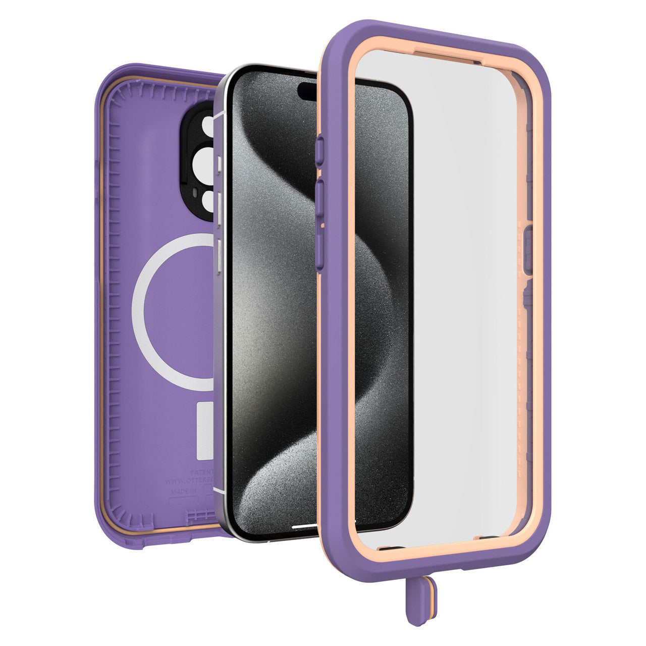 LifeProof OtterBox FRE MagSafe Case iPhone 15 Pro - Purple