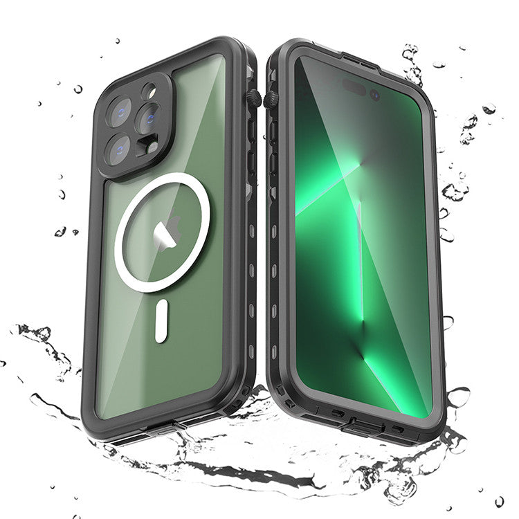 Krakatoo Dot WaterProof Case iPhone 14 Pro Max - Black/Clear