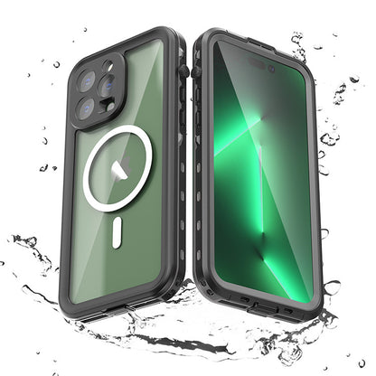 Krakatoo Dot WaterProof Case iPhone 14 Pro Max - Black/Clear