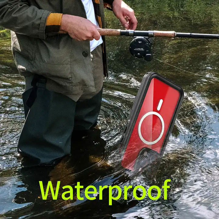 Krakatoo Dot WaterProof Case iPhone 15 Pro Max - Black/Clear