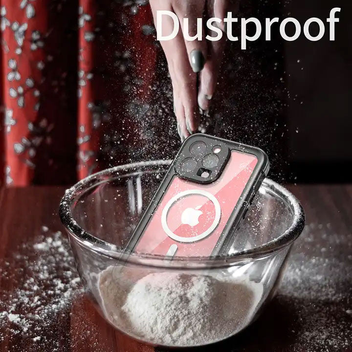 Krakatoo Dot WaterProof Case iPhone 15 Pro Max - Black/Clear