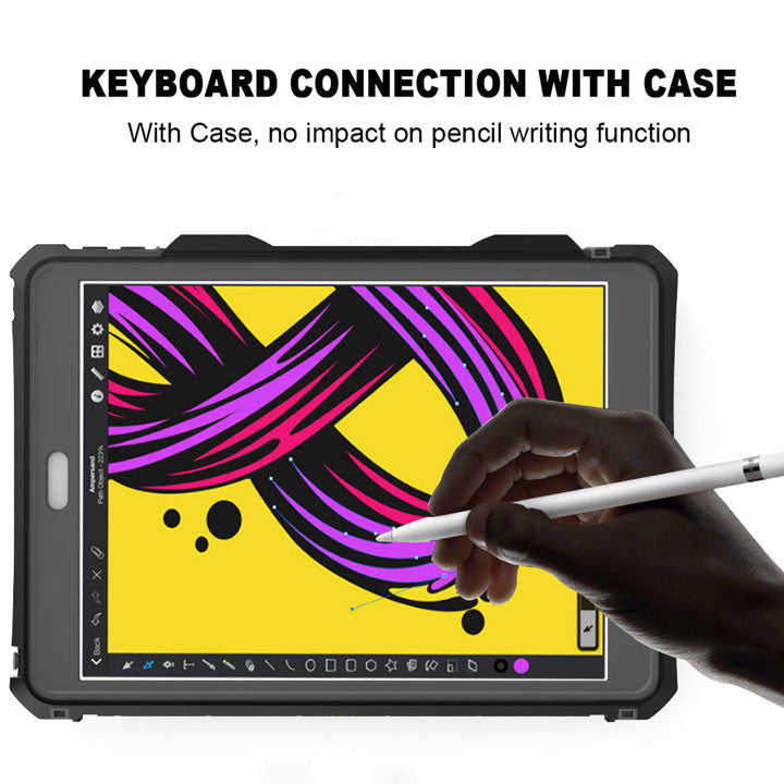 Krakatoo WaterProof Case iPad 10.2" 7th/8th/9th Gen - Black/Grey