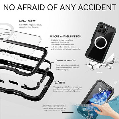 Krakatoo D-UP Waterproof Case iPhone 16 Pro Max - Black