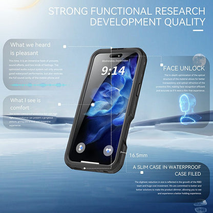 Krakatoo D-UP Waterproof Case iPhone 16 Pro Max - Black