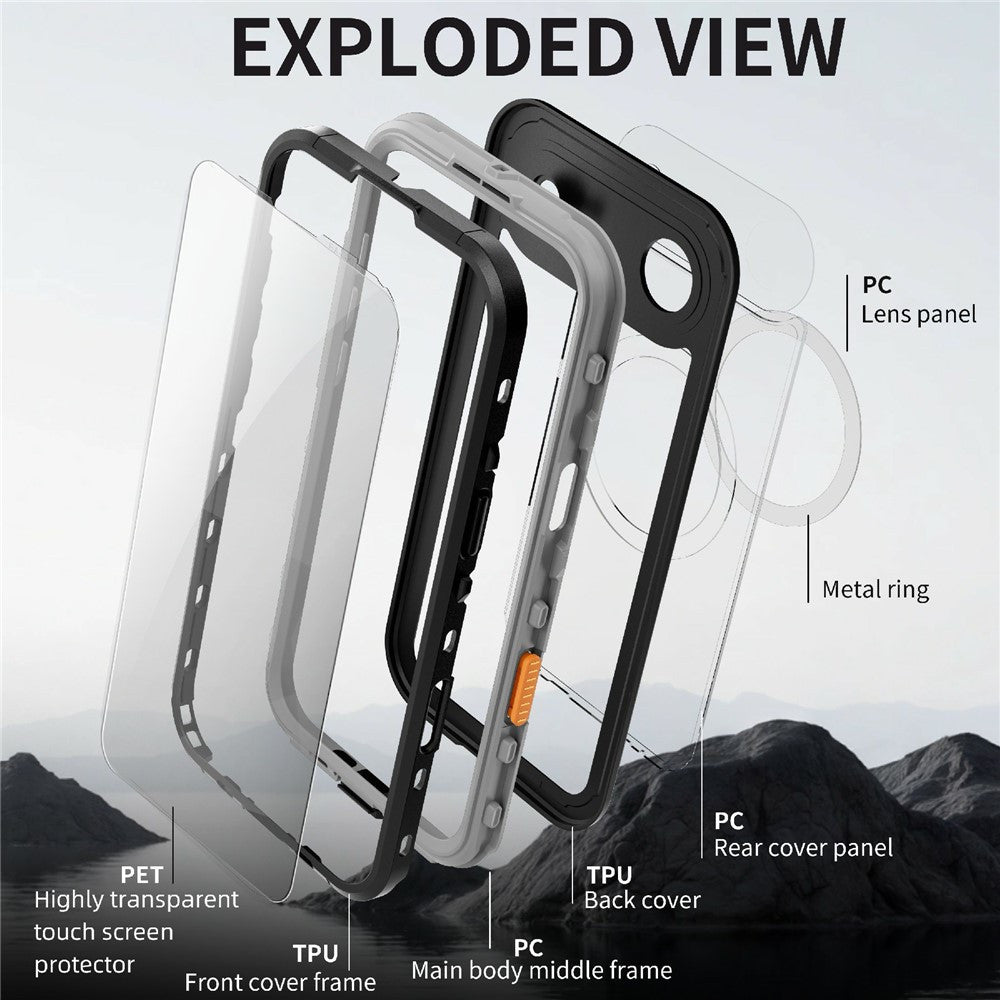 Krakatoo Dot WaterProof Case iPhone 17 Air - Black
