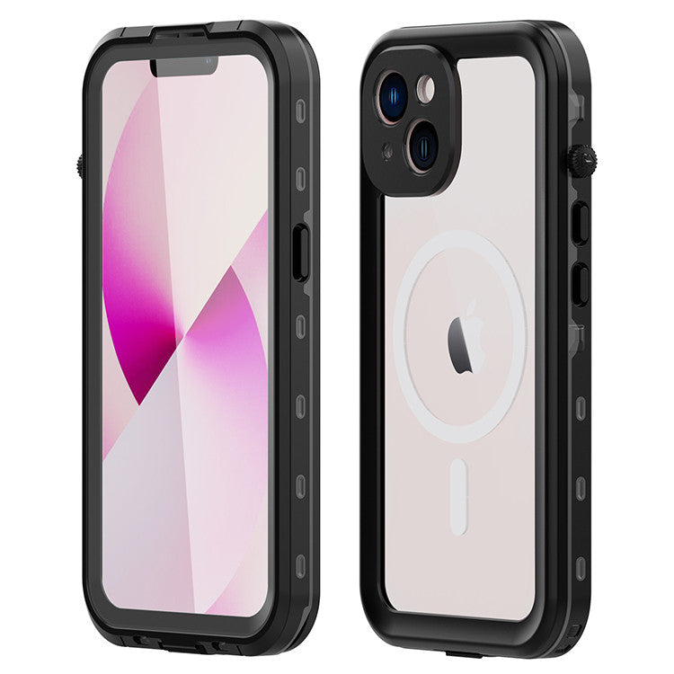 Krakatoo Dot WaterProof Case iPhone 14 - Black/Clear