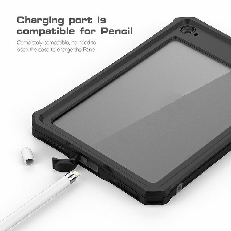 Krakatoo WaterProof Case iPad Mini 4/5 - Black/Grey