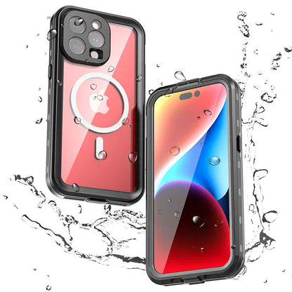 Krakatoo Dot WaterProof Case iPhone 15 Pro Max - Black/Clear