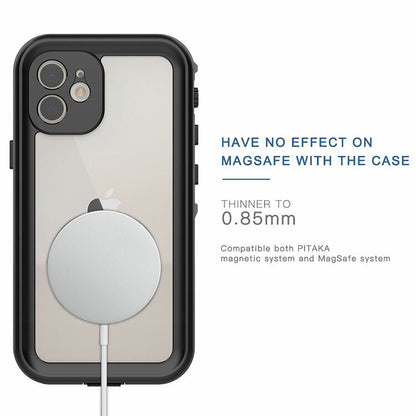 Krakatoo Dot WaterProof Case iPhone 12 - Black/Clear