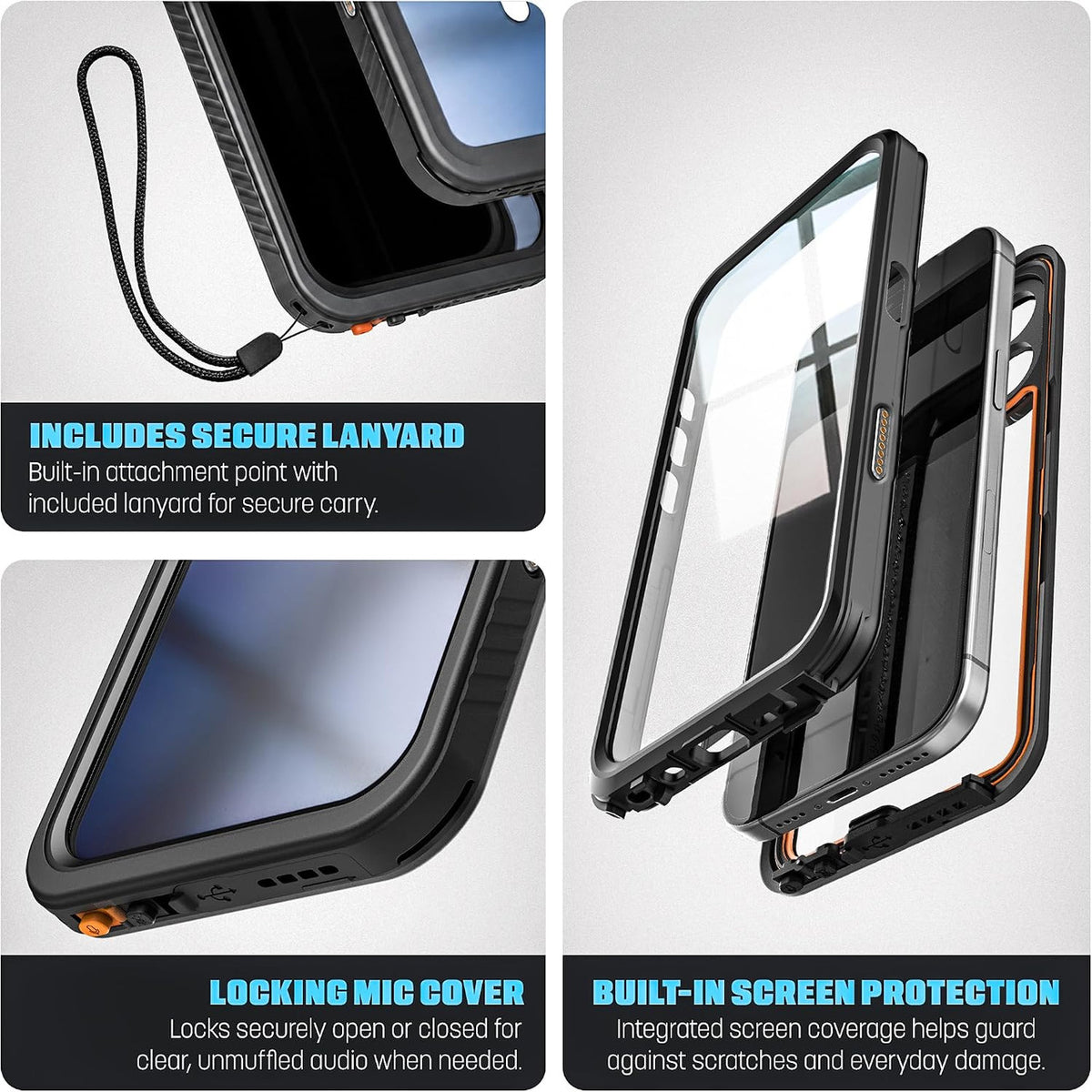 Encased Titan Waterproof Case iPhone 18 Pro Max - Clear