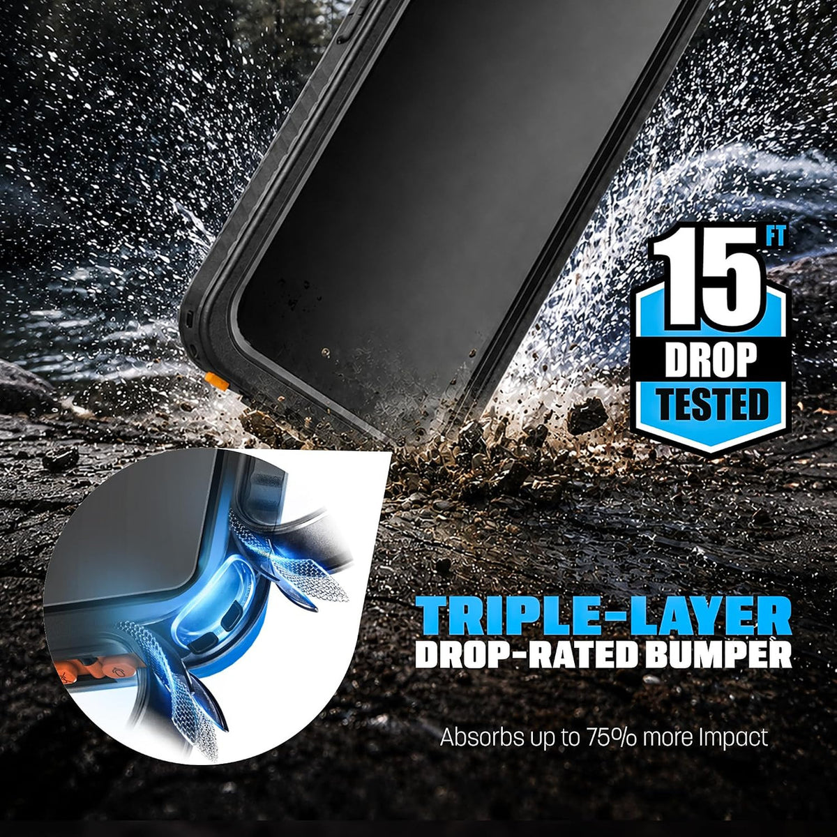 Encased Titan Waterproof Case iPhone 18 Pro Max - Clear