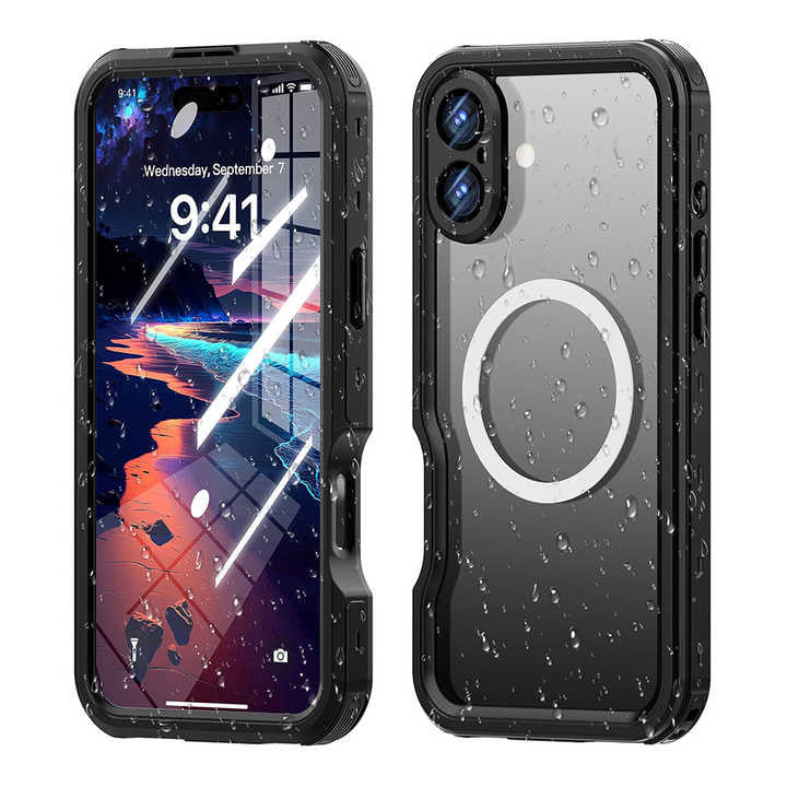 Krakatoo D-UP Waterproof Case iPhone 16 - Black
