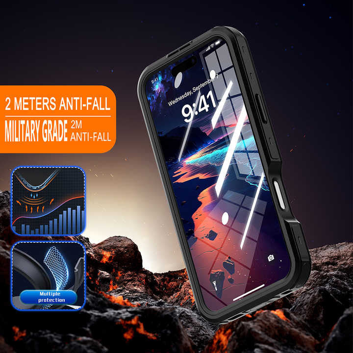Krakatoo D-UP Waterproof Case iPhone 16 Plus - Black