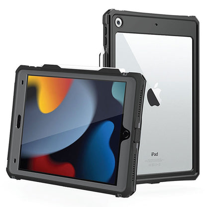 Flexii Gravity Shell Box Waterproof Case iPad 10.2" 7th/8th/9th Gen - Black/Clear