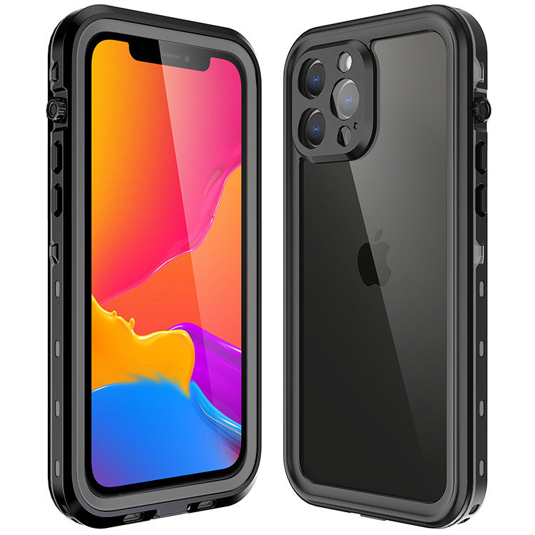 Krakatoo Dot WaterProof Case iPhone 13 Pro Max - Black/Clear